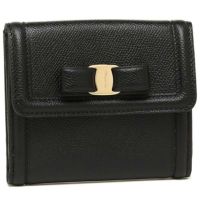 フェラガモ 二つ折り財布 レディース Salvatore Ferragamo 22C911 0673755 ブラック