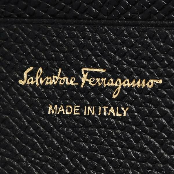 フェラガモ 二つ折り財布 レディース Salvatore Ferragamo 22C911 0673755 ブラック 詳細画像