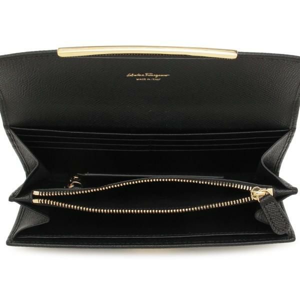 サルヴァトーレフェラガモ 長財布 ガンチーノクリップ ブラック レディース Salvatore Ferragamo 22D150 0683312 詳細画像