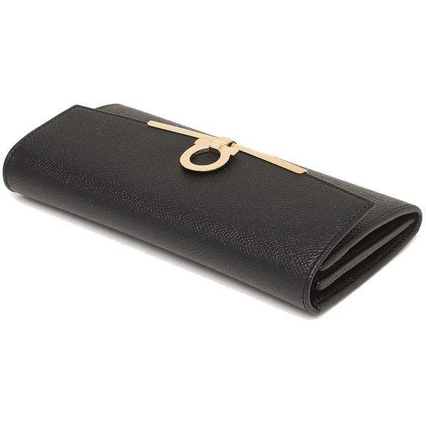 サルヴァトーレフェラガモ 長財布 ガンチーノクリップ ブラック レディース Salvatore Ferragamo 22D150 0683312 詳細画像
