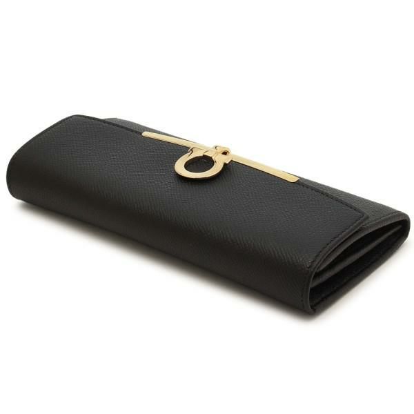 サルヴァトーレフェラガモ 長財布 ガンチーノクリップ ブラック レディース Salvatore Ferragamo 22D150 0683312 詳細画像