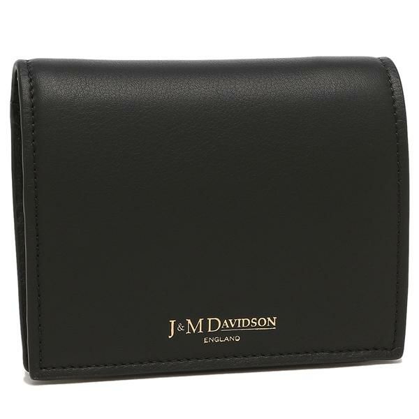 ジェイアンドエムデヴィッドソン 二つ折り財布 ミニ財布 ブラック レディース J & M DAVIDSON SBFW0XX SCXX 999G