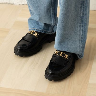 トッズ ローファー オックスフォード ケイト メタルチェーン