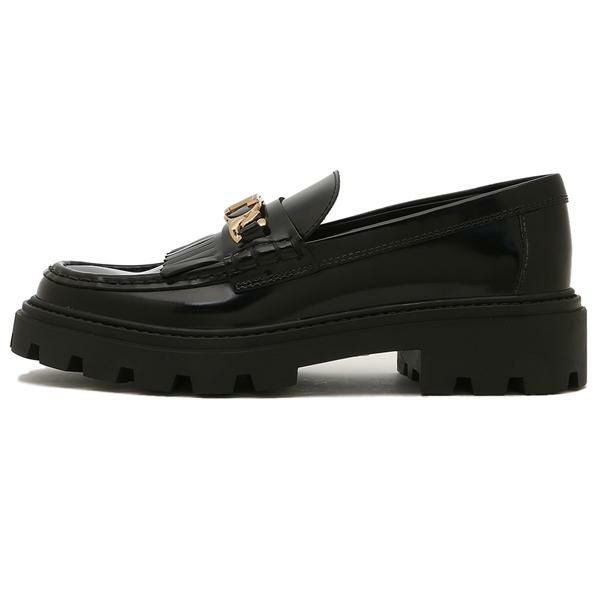 トッズ ローファー オックスフォード フリンジ ブラック レディース