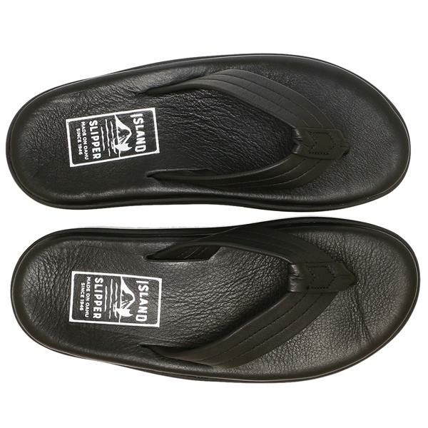 E★M SLIPPER ブラック トングサンダル ISLAND SLIPPER アイランドスリッパ トングサンダル スムース