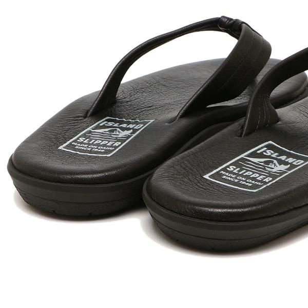 E★M SLIPPER ブラック トングサンダル ISLAND SLIPPER アイランドスリッパ トングサンダル スムース