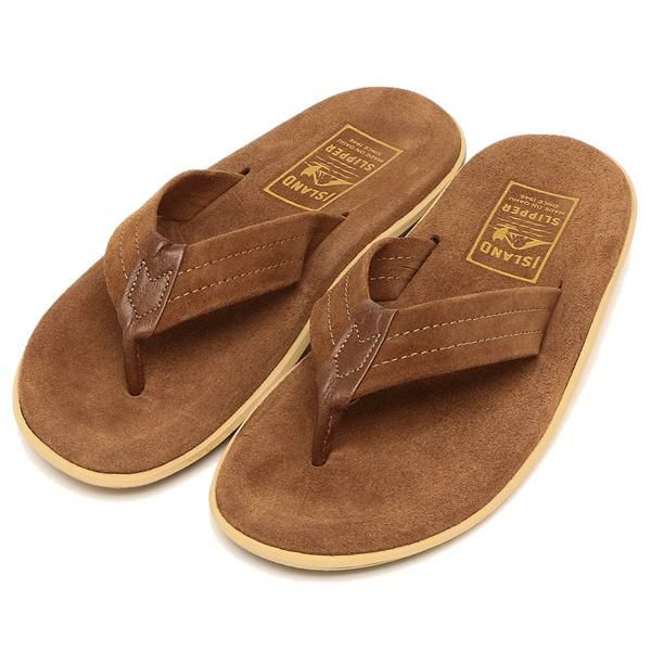 アイランドスリッパ サンダル クラシック トングサンダル ブラウン メンズ ISLAND SLIPPER PT203SL PNCG 8(約26.0cm)