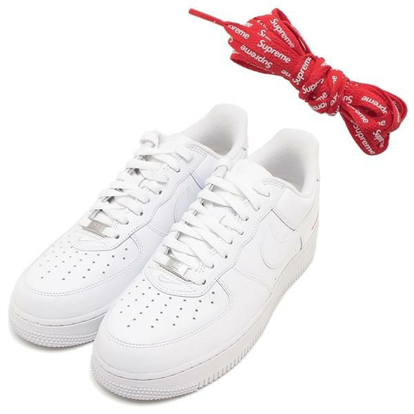 シュプリーム スニーカー ナイキ エアフォース1 ホワイト メンズ SUPREME AF_001 WHT 8.5(約26.5cm)