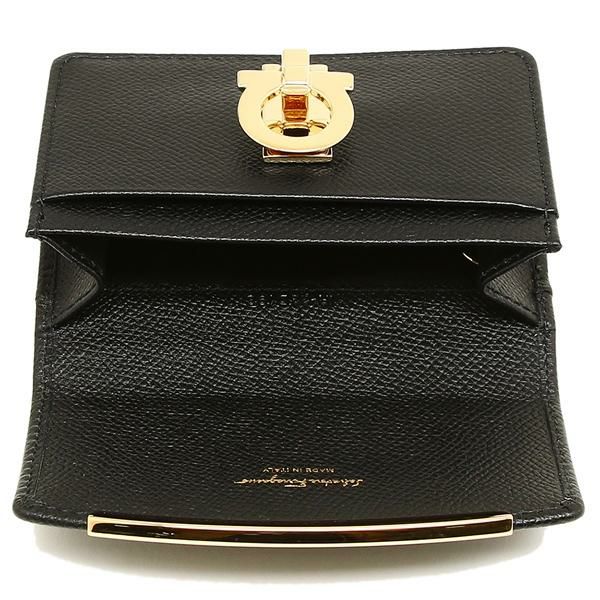 フェラガモ カードケース レディース Salvatore Ferragamo 22D198 0683350 001 ブラック 詳細画像