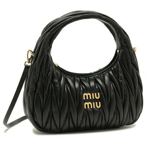 ★ Miu Miu ★マテラッセレザー マイクロ ホーボーバッグ 5NR019 ピンク ワンダー マテラッセレザー ホーボーバッグ | Miu Miu