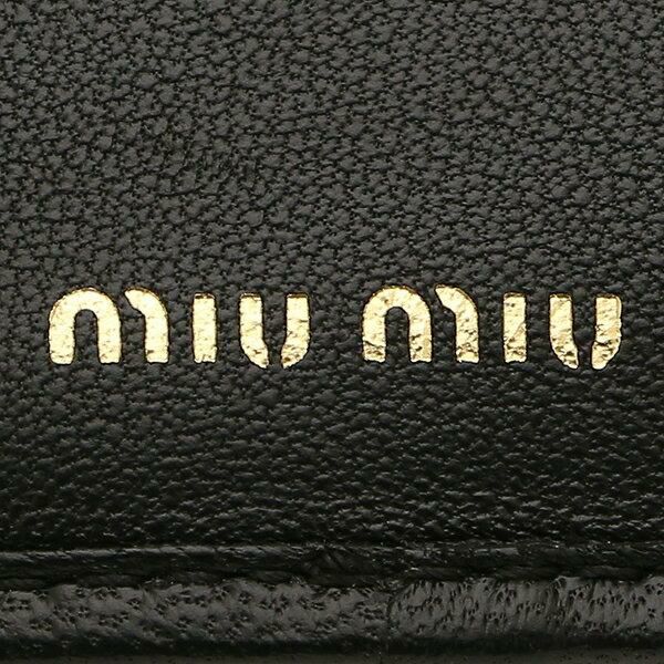 ミュウミュウ 三つ折り財布 マテラッセレザー ミニ財布 レディース MIU