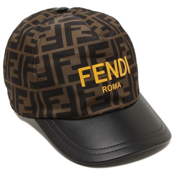 FENDI（フェンディ）の帽子が入荷しました アイコニックなFFロゴを全体にあしらったインパクトのあるデザイン。つばには上質な素材を使用し、高級感を演出しました。後ろのマジックテープでサイズ調節できる