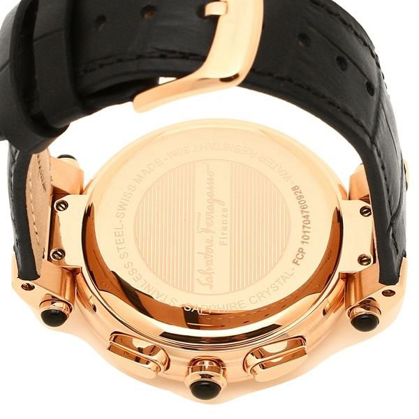 フェラガモ 腕時計 メンズ Salvatore Ferragamo FCP060017 ブラック ローズゴールド 詳細画像