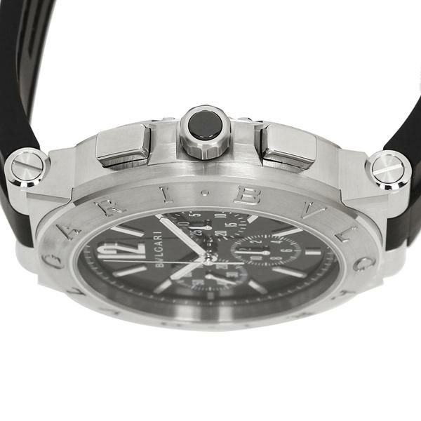 ブルガリ 腕時計 メンズ BVLGARI DG41BSVDCH ブラック シルバー 詳細画像