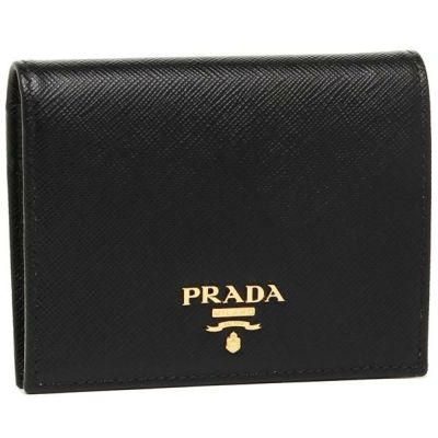 プラダ 折財布 レディース PRADA 1MV204 QWA F0002 ブラック