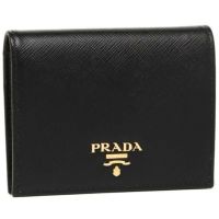 プラダ 折財布 レディース PRADA 1MV204 QWA F0002 ブラック