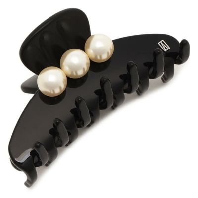 アレクサンドル　ドゥ　パリ　ヘアーアクセサリー　黒シルク ALEXANDRE DE PARIS（アレクサンドル ドゥ パリ） アレクサンドル ドゥ