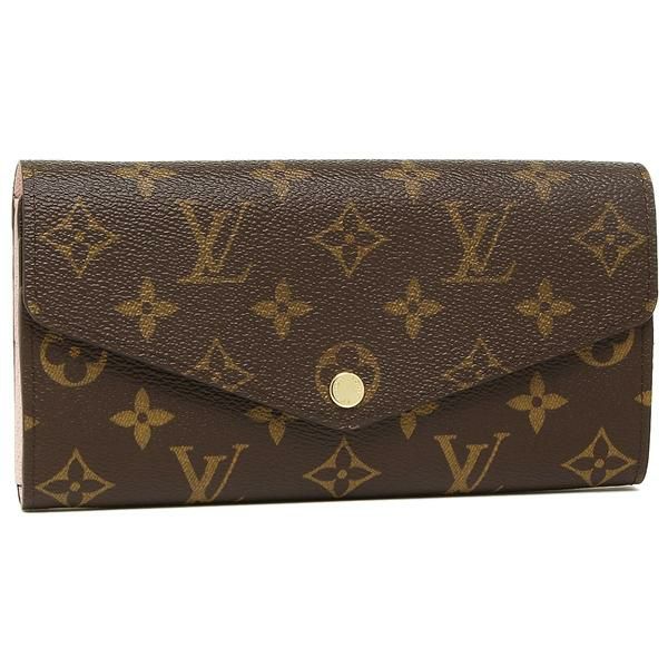 ルイヴィトン 長財布 LOUIS VUITTON M62235 ブラウン/ピンク