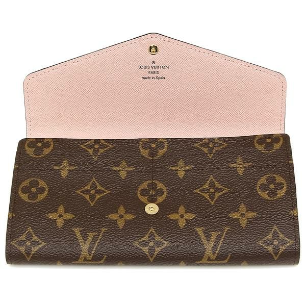 ルイヴィトン 長財布 LOUIS VUITTON M62235 ブラウン/ピンク 詳細画像