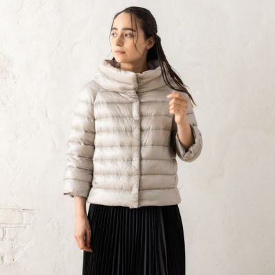 ダウンジャケット・コート HERNO PI0046DIC 12017Z 9402 CAPE SOFIA GRIGIO PERLA ヘルノ ダウンジャケット コート ケープ グレー レディース