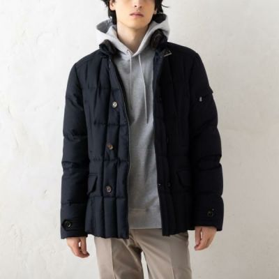 ムーレー ダウンジャケット コート シーロ ベージュ メンズ MOORER