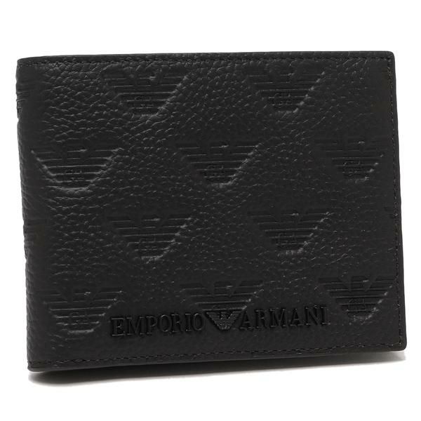 エンポリオアルマーニ 二つ折り財布 ブラック メンズ EMPORIO ARMANI YEM176 Y142V 81072