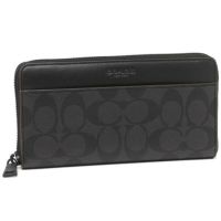コーチ 財布 COACH F25517 N3A アコーディオン ウォレット メンズ レディース 長財布 ブラック オックスブラッド 黒