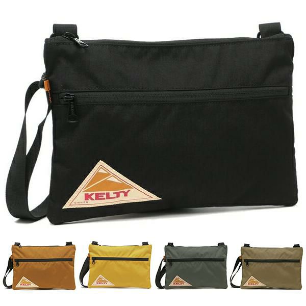 ケルティ ショルダーバッグ ビンテージフラットポーチ サコッシュ メンズ レディース ユニセックス KELTY 32592214 (1)BLACK(BLK) ブラック