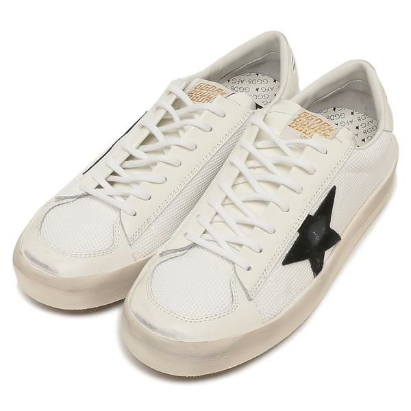 ゴールデングース スニーカー スカイスター ホワイト ブラック メンズ GOLDEN GOOSE GMF00328 F003028 10283 2024秋冬新作 42(約27.7cm)