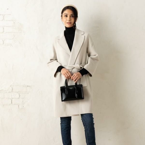 新品　MARS マーズ　コート　Sugargloss リボンベルト　黒　アウター 新品 MARS マーズ コート Sugargloss リボンベルト 黒 アウター COAT