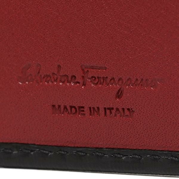 フェラガモ 折財布 メンズ Salvatore Ferragamo 66A065 0685986 007 ブラック/レッド 詳細画像