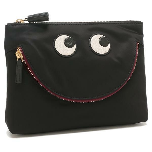 アニヤハインドマーチ ポーチ ハッピー アイズ ブラック レディース ANYA HINDMARCH 5050925193559 アニヤハインドマーチ ポーチ ハッピー アイズ ブラック レディース ANYA HINDMARCH 5050925193559