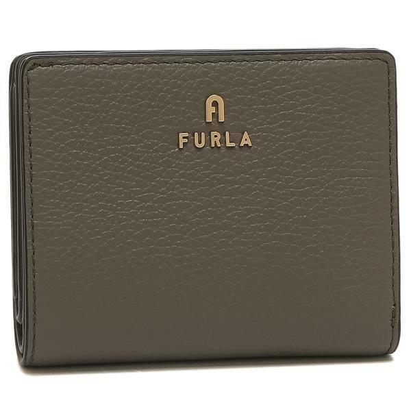 フルラ 二つ折り財布 カメリア カーキグリーン レディース FURLA WP00307 HSF000 2810S 2024秋冬新作