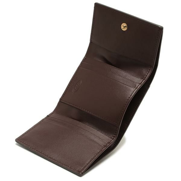 トッズ 三つ折り財布 Tタイムレス ミニ財布 グレー レディース TOD'S