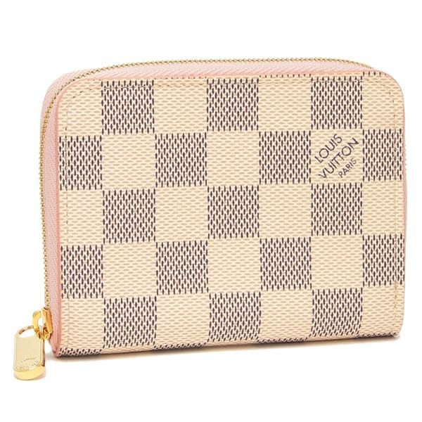 ルイヴィトン 小銭入れ コインケース ジッピーコインパース ホワイト ピンク レディース LOUIS VUITTON N60229 マルチカラー