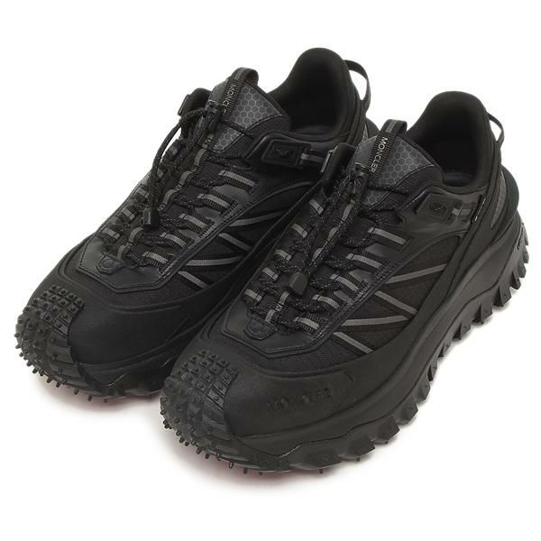 モンクレール スニーカー トレイルグリップ ブラック メンズ MONCLER 4M00040 M2058 999 TRAILGRIP LITE2 LOW TOP SNEKERS BLACK 2024秋冬新作 40(約25cm)