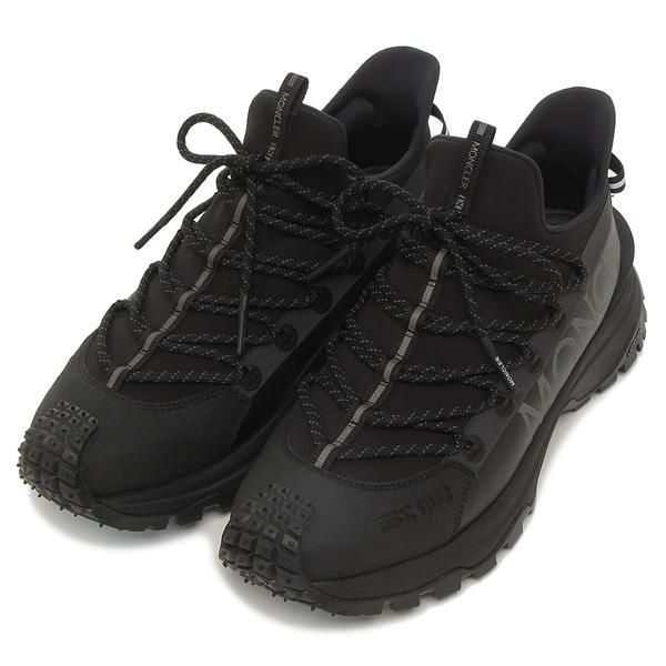 モンクレール スニーカー トレイルグリップ ブラック メンズ MONCLER 4M00110 M3457 999 TRAILGRIP LITE2 LOW TOP SNEKERS BLACK 2024秋冬新作 41(約26cm)