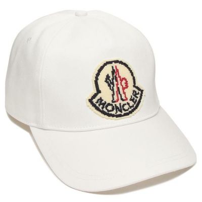 モンクレール 帽子 ブラック ホワイト レディース MONCLER 3B00044