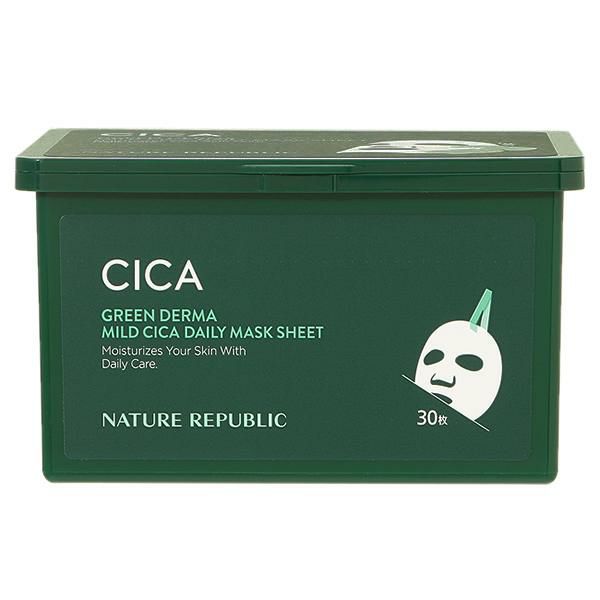 ネイチャーリパブリック NATURE REPUBLIC グリーンダーマCICA デイリーシートマスク 30枚 350mL