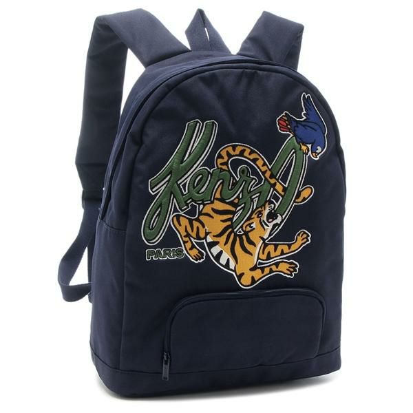ケンゾー リュック バックパック BLUE JUNGLE 刺繍 ネイビー キッズ KENZO K60618 84A A4対応