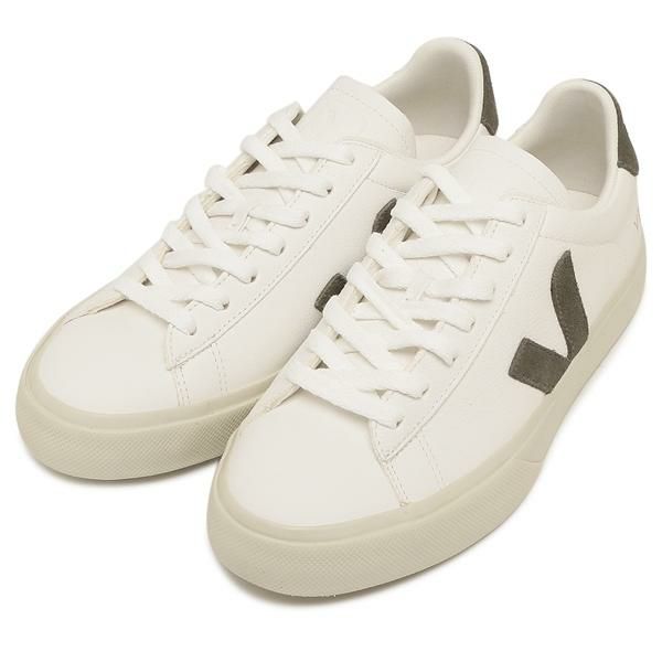 ヴェジャ スニーカー カンポ ホワイト カーキグリーン メンズ レディース ユニセックス VEJA CP0502347 2024秋冬新作 36(約22cm)