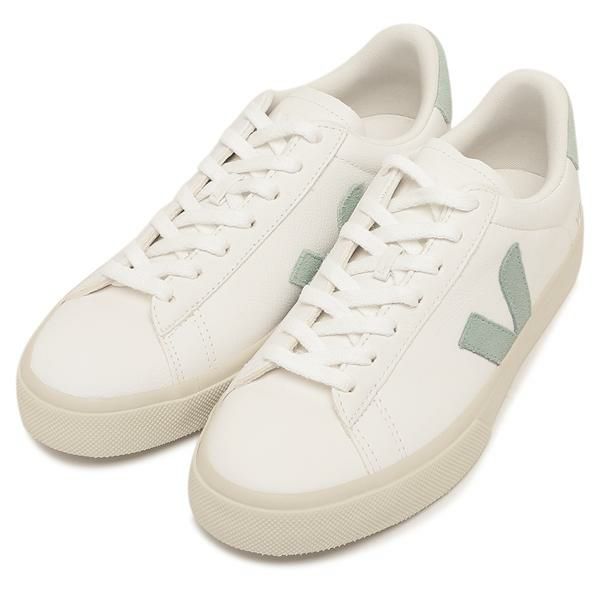 ヴェジャ スニーカー カンポ ホワイト カーキグリーン メンズ レディース ユニセックス VEJA CP0502485 2024秋冬新作 37(約23cm)