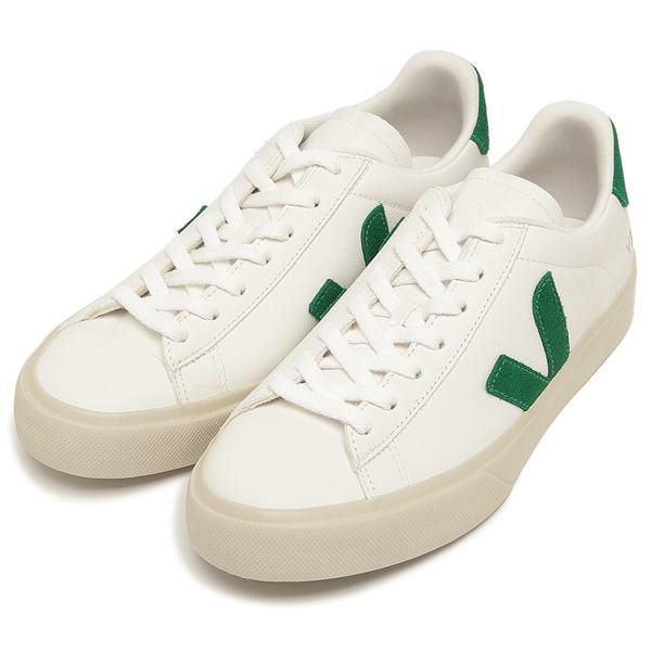 ヴェジャ スニーカー カンポ ホワイト グリーン メンズ レディース ユニセックス VEJA CP0503690 2024秋冬新作 41(約26cm)