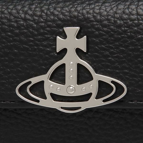 ヴィヴィアンウエストウッド 三つ折り財布 ブラック レディース