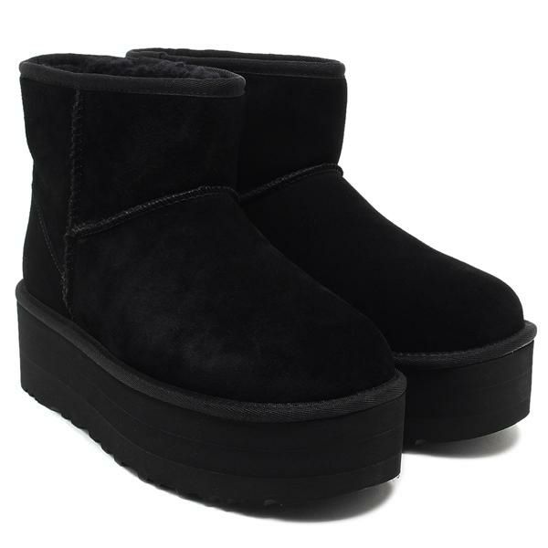 アグ ブーツ クラッシックミニプラットホーム ムートンブーツ 厚底 5cmプラットフォーム ブラック レディース UGG 1134991 BLK 6(約23.0cm)