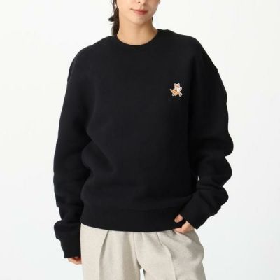 メゾンキツネ スウェット スタンディングフォックス ブラック メンズ MAISON KITSUNE PM00311 KM0341 P199 メゾンキツネ スウェット スタンディングフォックス ブラック メンズ