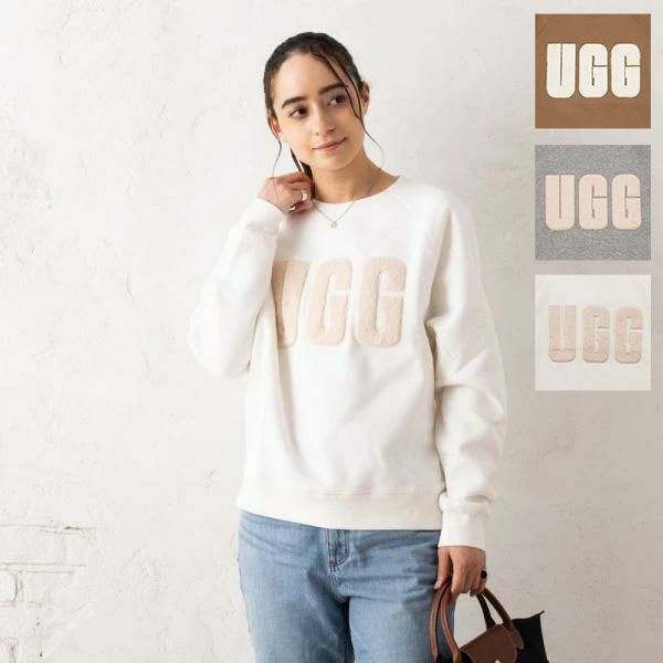 UGG スウェット アグ レディース マデリン ファジー Madeline Fuzzy Logo Crewneck トレーナー ロゴ トップス プルオーバー 1123718 S UGG スウェット アグ レディース マデリン ファジー Madeline Fuzzy Logo Crewneck トレーナー ロゴ トップス プルオーバー 1123718 S