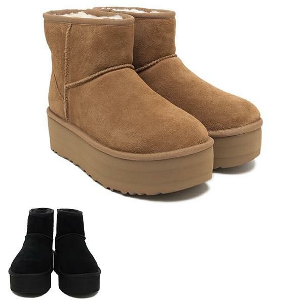 アグ ブーツ クラッシックミニプラットホーム ムートンブーツ 厚底 5cmプラットフォーム レディース UGG 1134991 7(約24.0cm)