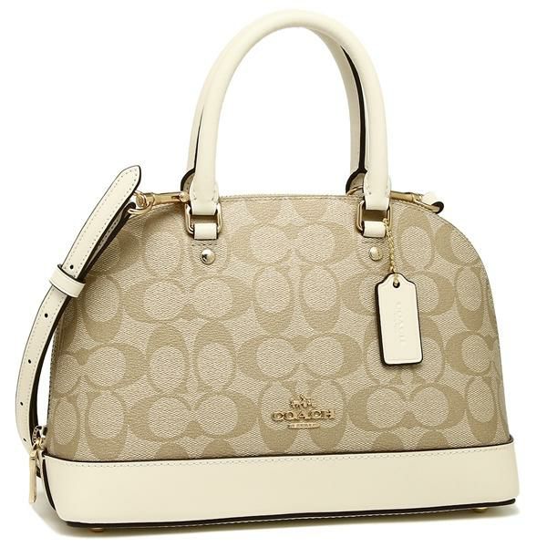 コーチ バッグ COACH F27583 IMDQC ミニ シエラ サッチェル レディース ハンドバッグ ショルダーバッグ ライトカーキ/チョーク