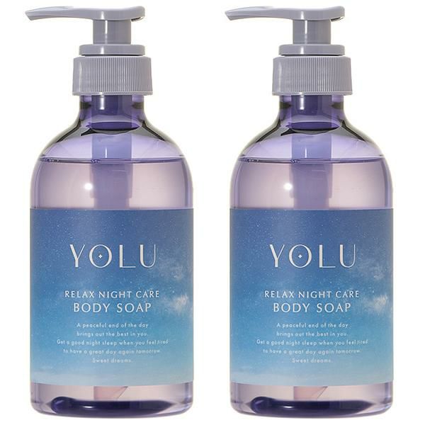 ヨル YOLU リラックスナイトケア ボディソープ 【ゼラニウム＆ミュゲの香り?】 2個セット 440mL 2個セット 石けん ボディソープ